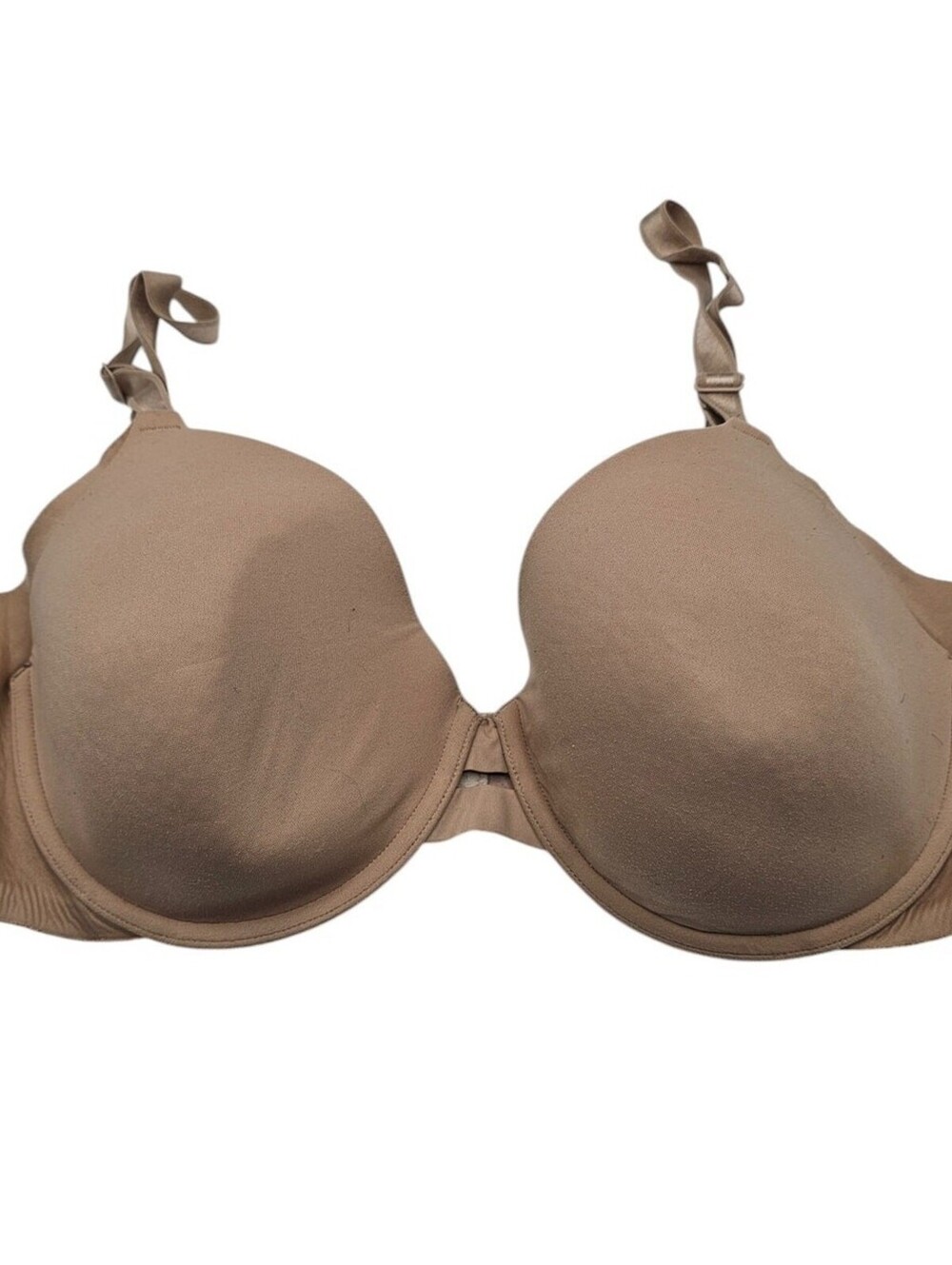 Warners Womens Sz 40C Classic T Shirt Bra Solid Beige Style 01356